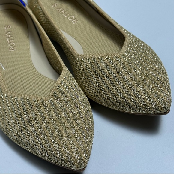 Rothy's Tan and Blue Flats Elegant Loafers Size 9 NWT - Picture 9 of 10